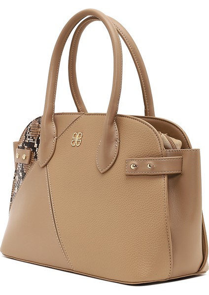 Kadın Bej Uzun Askılı Desenli Kol Çantası 25WBD285614 indirimleri