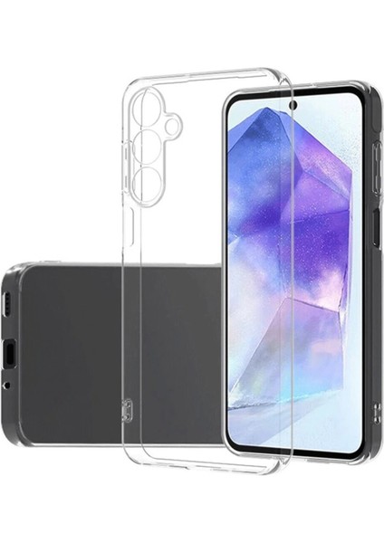 Buğz Samsung Galaxy A16 5g Kılıf Lüx Şeffaf Silikon