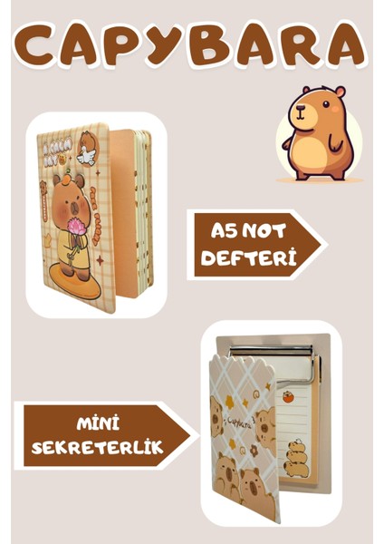 Capybara Mega Kırtasiye Seti 9 Parça fiyatları