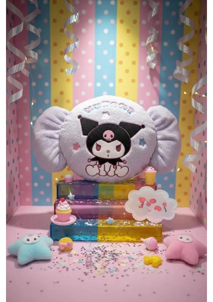 Sanrio Lisanslı Kuromi Tatlı Serisi Şeker Figürlü 38 cm Yastık