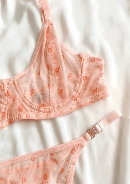 Yavruağzı Balenli Tül Sütyen Takım modelleri