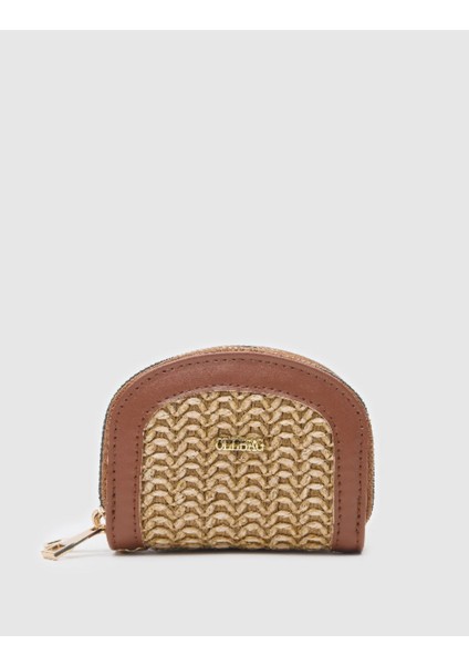 Kadın Askılı Taba Hasır Çanta Cüzdan fiyatları