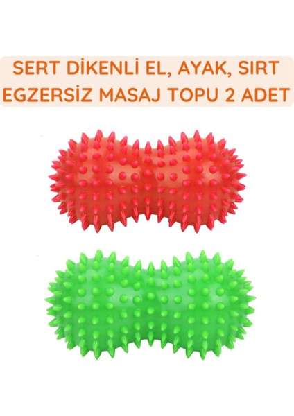 Sert Dikenli Masaj Topu, Duyu Uyarıcı Egzersiz Masaj Topu 2 Adet