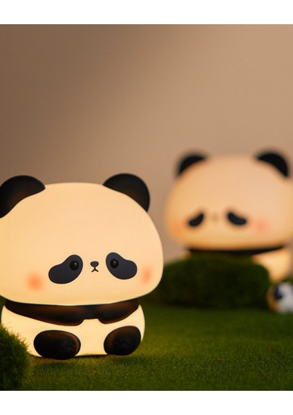 Sevimli Panda Gece Lambası – Silikon LED Dokunmatik Bebek Gece Işığı | USB Şarjlı Ortam Lambası fırsatları