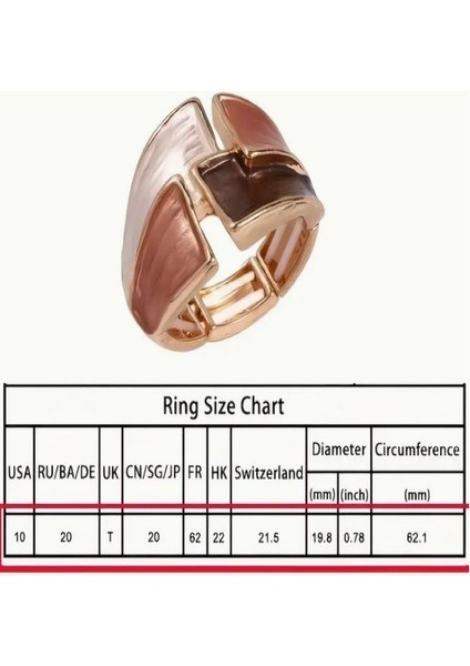 18K Altın Kaplama Geometrik Geniş Bantlı Esnek Yüzük