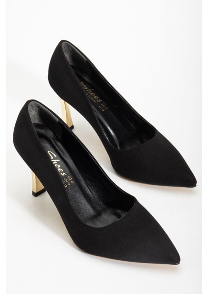Kadın Siyah Saten Sivri Burun Ince Topuklu Stiletto fiyatları
