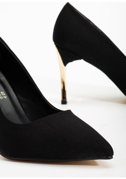 Kadın Siyah Saten Sivri Burun Ince Topuklu Stiletto modelleri