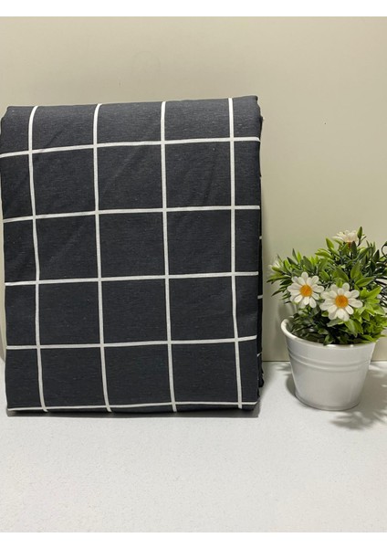 Ütü Masası Kılıfı Büyük Boy Ipli Stoperli Keçeli Kılıfı Örtüsü Bezi 55X140CM Koyu Füme / Kömür Grisi