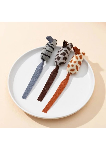 Buğz Peluş Fare Kedi Oyuncağı 3 Adet