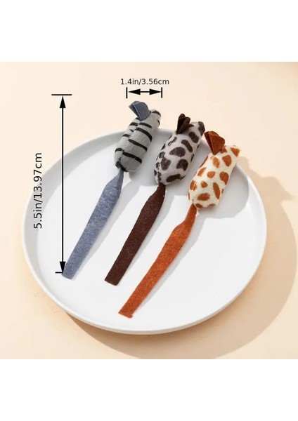 Buğz Peluş Fare Kedi Oyuncağı 3 Adet modelleri