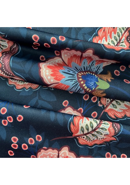 Botanik Desenli Jarse Kumaş Esnek 160CM En ( Gömlek, Elbise, Dekor ...) modelleri