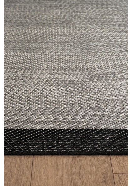 Zeen ZE001G Sisal Gri Siyah Kolay Temizlenebilir Makinede Yıkanabilir Mutfak Halısı Pamuk Taban modelleri