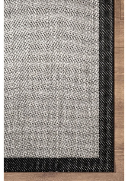 Zeen ZE001G Sisal Gri Siyah Kolay Temizlenebilir Makinede Yıkanabilir Mutfak Halısı Pamuk Taban indirimleri