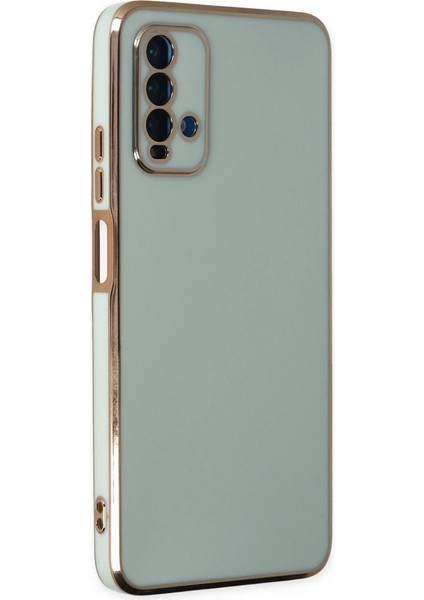 Buğz Xiaomi Redmi 9t Kılıf Volet Silikon - Açık Yeşil