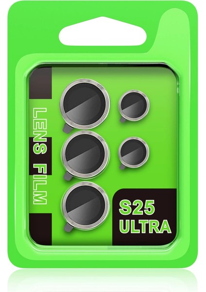 Buğz Samsung Galaxy S25 Ultra Raze Metal Kamera Lens - Natural Grey