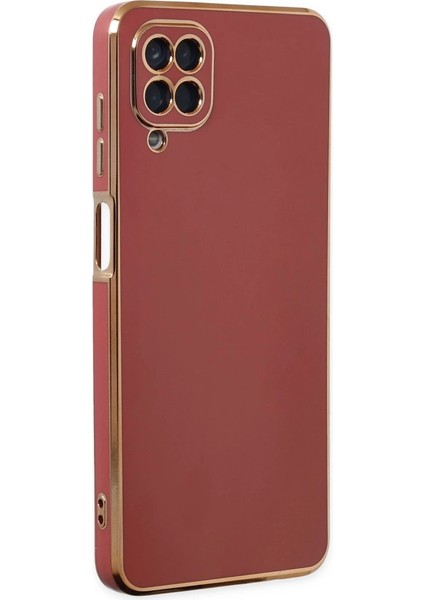 Buğz Samsung Galaxy A12 Kılıf Volet Silikon - Kırmızı