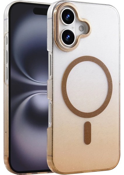 Buğz Apple Iphone 16 Plus Glossy Magsafe Kapak - Çöl Titanyum