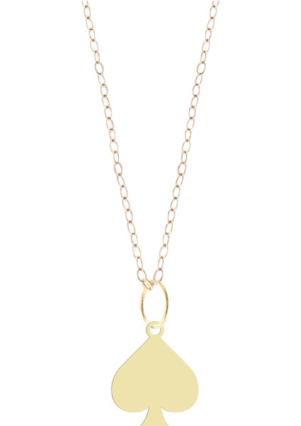 14 Ayar Altın Plakalı Maça Figürlü Özel Günler Için Hediyelik Altın KOLYE-842