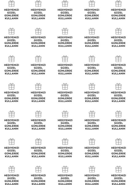 Paketlemeye Özel 525 Adet Sticker, Hediyenizi Güzel Günlerde Kullanın