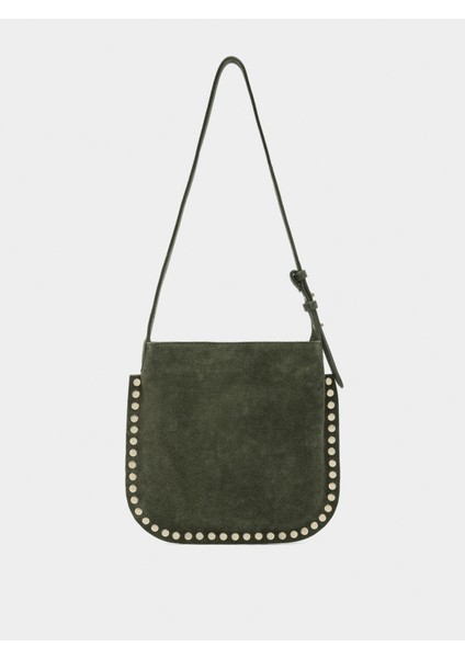 Zımba Detaylı Süet Deri Çapraz Askılı Çanta fiyatları