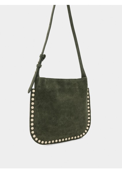 Zımba Detaylı Süet Deri Çapraz Askılı Çanta fırsatları