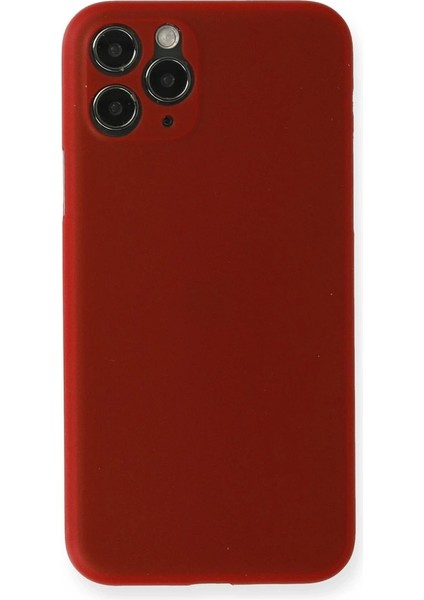 Buğz Iphone 11 Pro Max Kılıf Pp Ultra Ince Kapak - Kırmızı