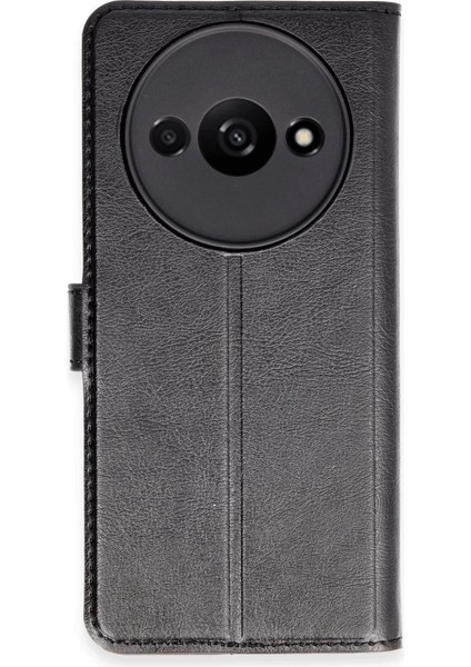 Buğz Xiaomi Redmi A3 4g Kılıf Trend S Plus Kapaklı Kılıf - Siyah