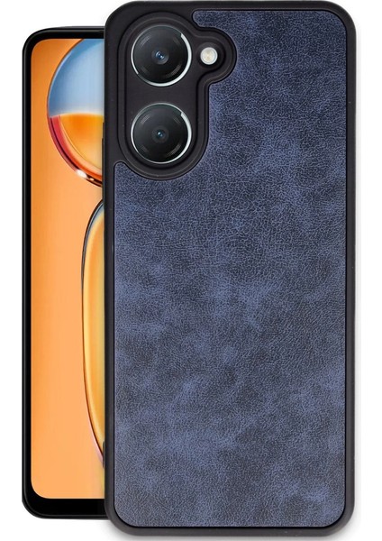 Buğz Newface Vivo Y18 Kılıf Aras Deri Kapak - Lacivert