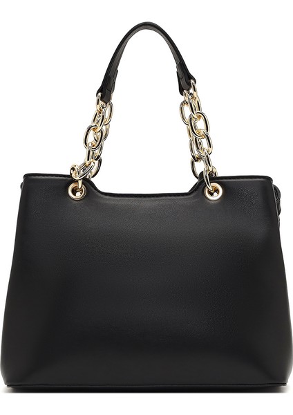 Kadın Siyah Uzun Askılı Baskılı Kol Çantası 25WBD286126 modelleri