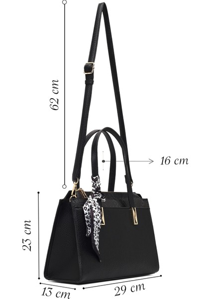 Kadın Siyah Uzun Askılı Desenli Kol Çantası 25WBD285814 fiyatları
