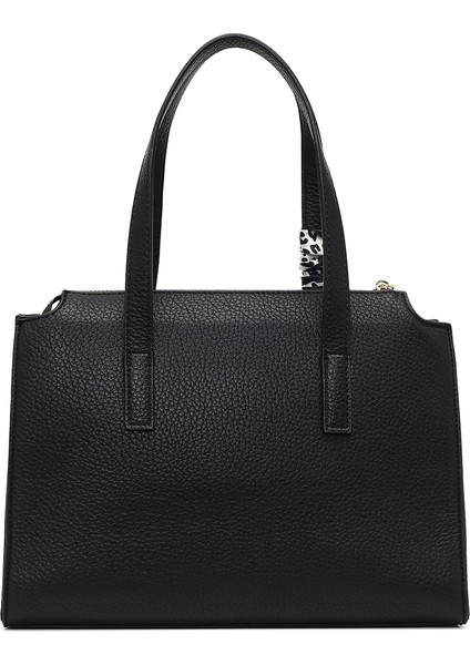 Kadın Siyah Uzun Askılı Desenli Kol Çantası 25WBD285814 modelleri