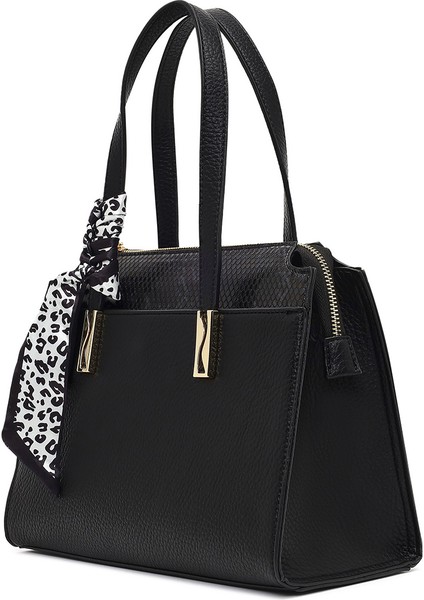 Kadın Siyah Uzun Askılı Desenli Kol Çantası 25WBD285814 indirimleri