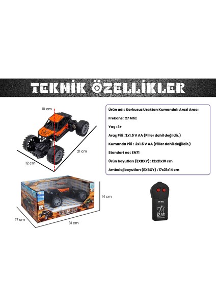 Işıklı ve Amortisörlü Uzaktan Kumandalı Arazi Aracı indirimleri