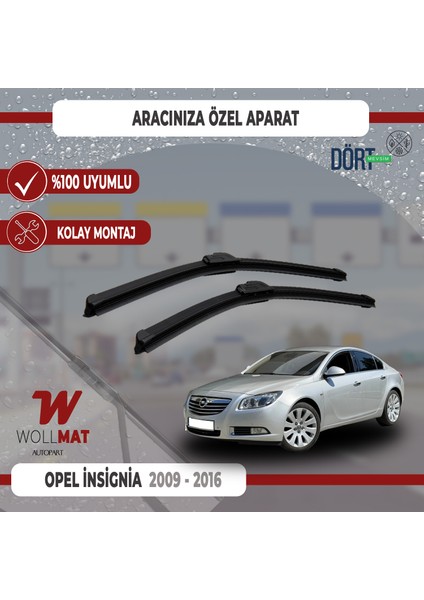 Opel Insignia Silecek 2009 2016 Arası Uyumlu Silecek Takımı Araca Özel