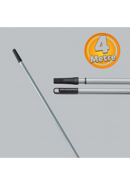 2 Kademeli Metal Boyacı Sırık 4 Metre
