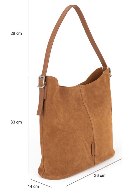 , Kadın Hakiki Deri Omuz ve El Çantası 153979Z5016 Taba fiyatları