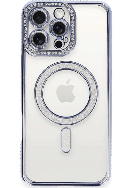 Buğz Newface Iphone 16 Pro Max Kılıf Joke Simli Magneticsafe Kılıf - Mavi fiyatları