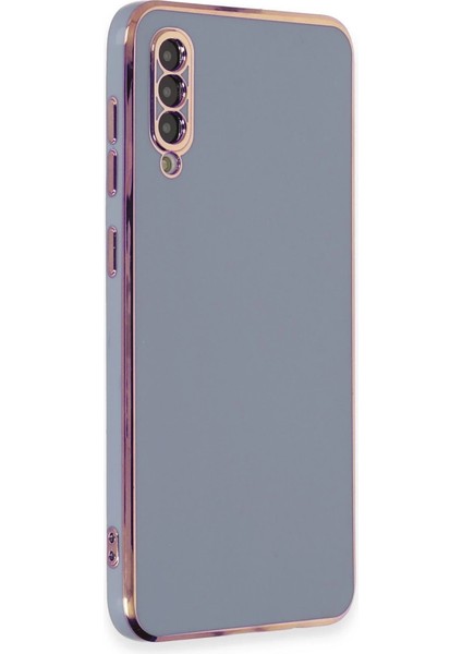 Buğz Samsung Galaxy A50 Kılıf Volet Silikon - Mavi