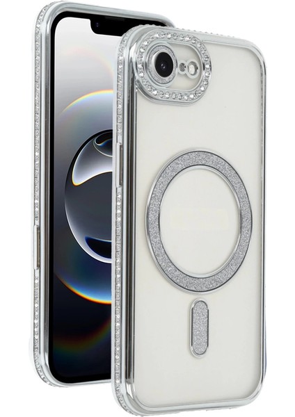 Buğz Apple Iphone 16E Joke Simli Magneticsafe Kılıf - Gümüş