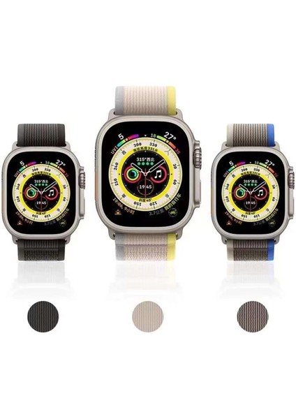 Apple Watch 42MM Trail Kordon - SARI-BEJ-(5796) indirimleri