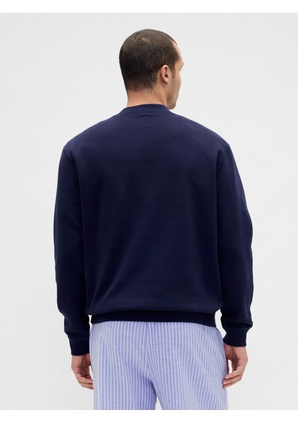 Erkek Lacivert Vintagesoft Gap Logo Sweatshirt indirimleri
