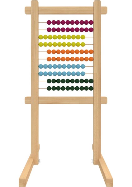 55X100 cm 100 Boncuklu Ahşap Ayaklı ABAKÜS-PAN310