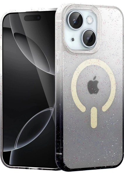 Buğz Apple Iphone 15 Plus Pummel Shiny Magsafe Kapak - Siyah