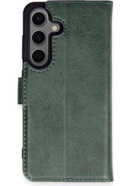 Buğz Samsung Galaxy S24 Plus Kılıf Trend S Plus Kapaklı Kılıf - Yeşil
