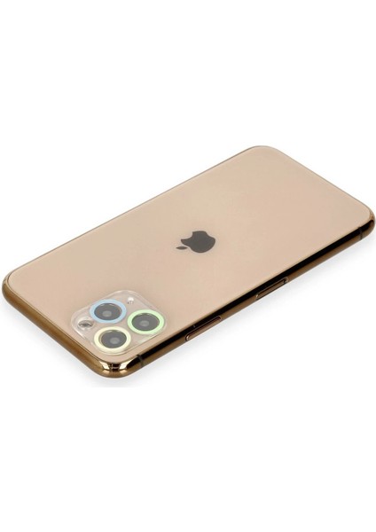 iPhone 11 Pro Renkli Kamera Lens Koruma Cam - YEŞIL-SARI-(5796) fiyatları