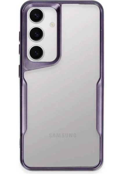 Buğz Newface Samsung Galaxy A15 4g Kılıf Boyi Silikon Kapak - Derin Mor