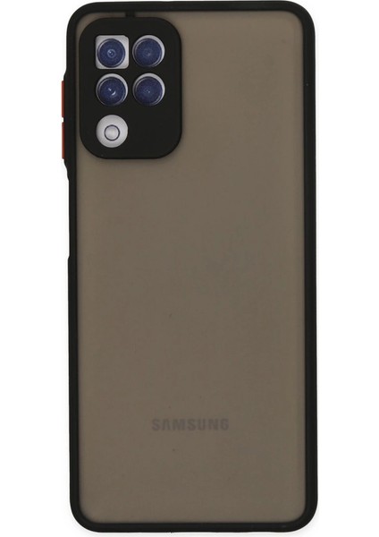 Buğz Samsung Galaxy A22 Kılıf Montreal Silikon Kapak - Siyah