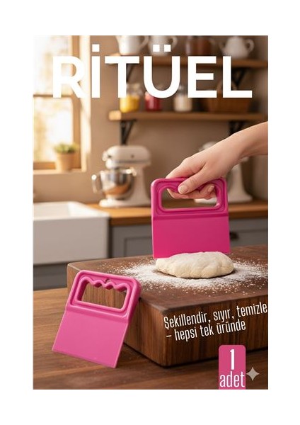 Hamur Kesici Kazıyıcı ve Spatula - Esnek Yapı ile Unlu Mamul Hazırlığı Için Pratik Yard�