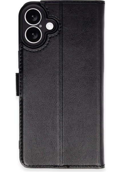 Buğz Iphone 16 Plus Kılıf Trend S Plus Kapaklı Kılıf - Siyah