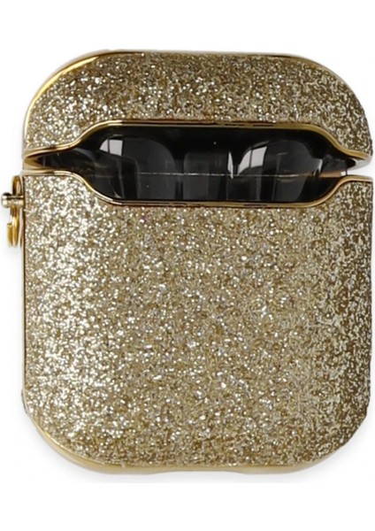 Airpods 2 (2.nesil) Spell Simli Kılıf - GOLD-(5796) modelleri